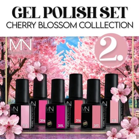 Gel Polish Set 02 - Cherry Blossom collection - 6 pcs x 6ml