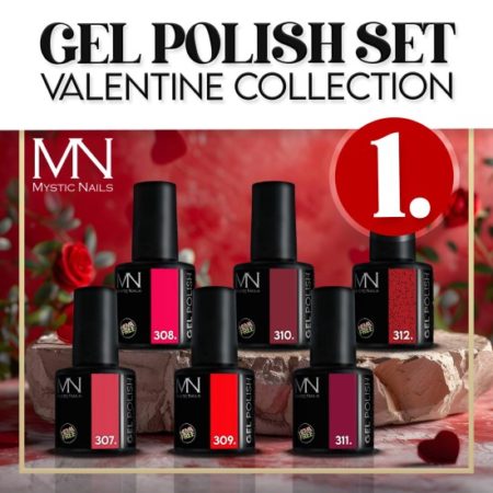 Gel Polish Set 01 - Valentine collection - 6 pcs x 6ml