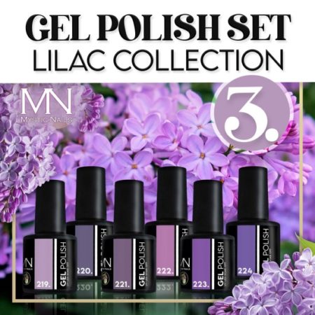 Gel Polish Set 03 - Lilac - 6 pcs x 6ml