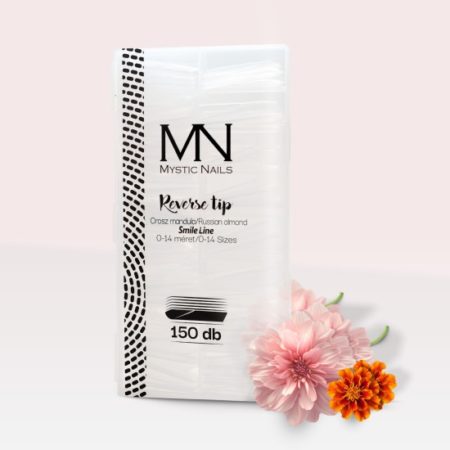 Mystic Nails Reverse Tip – Amande Russe smile line (150 pcs/boîte)