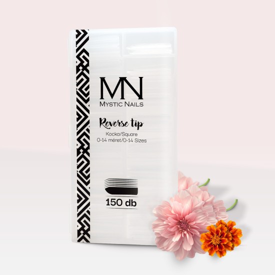 Mystic Nails Reverse Tip – Carré (150 pcs/boîte)
