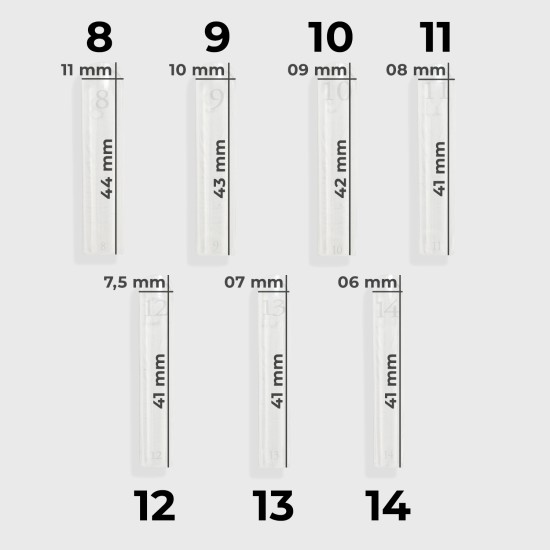 Mystic Nails Reverse Tip – Carré (150 pcs/boîte) – Image 3