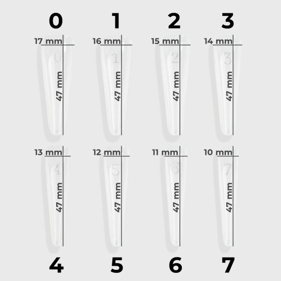 Mystic Nails Reverse Tip – Amande Russe (150 pcs/boîte) – Image 2