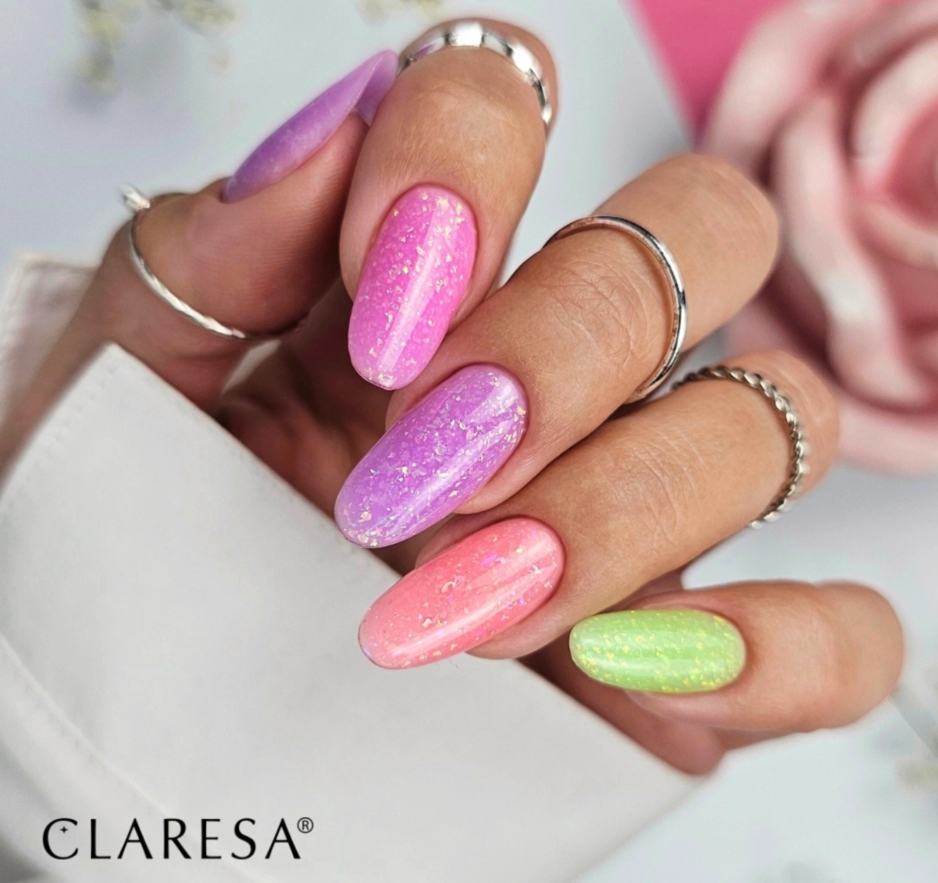 Brush Easy Gel Pink Glitter 5ml – Image 3